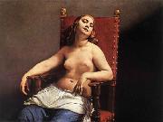 Guido Cagnacci La morte di Cleopatra oil painting reproduction